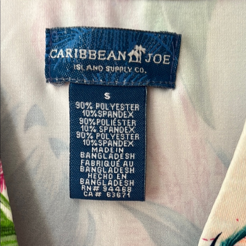 Caribbean Joe Vibrant Tropical Print Tunic Dress S - Picture 5 of 10